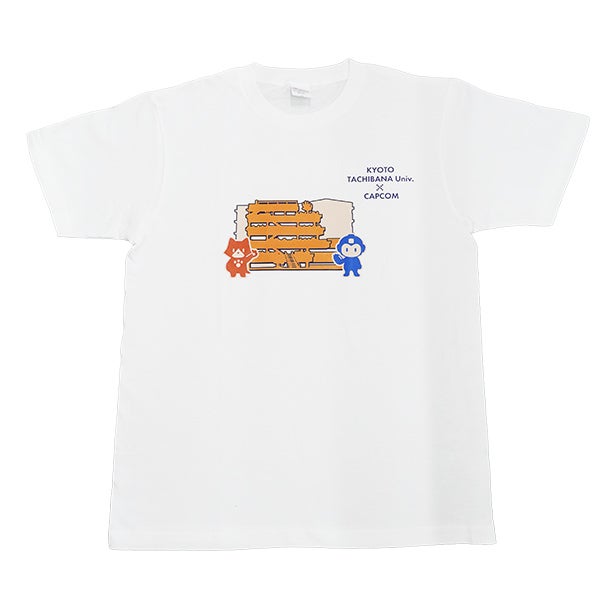 京都橘 ゲームシャツ 大カプコン展』協賛記念 Tシャツ（白） | 京都橘学園基金 | たちばなGIFT